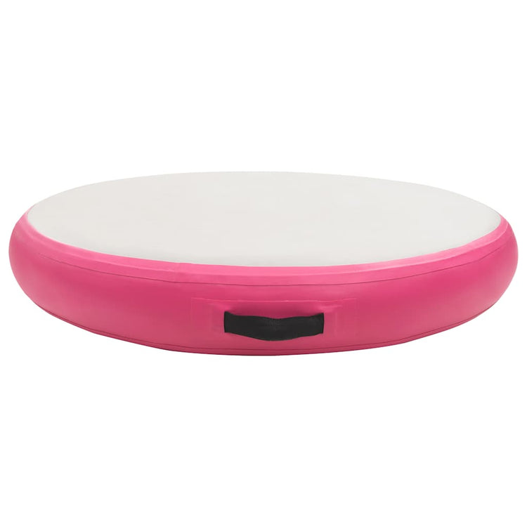 Vidaxl Gymnastics Matte mit Pumpen aufblasbar 100x100x10 cm PVC Pink