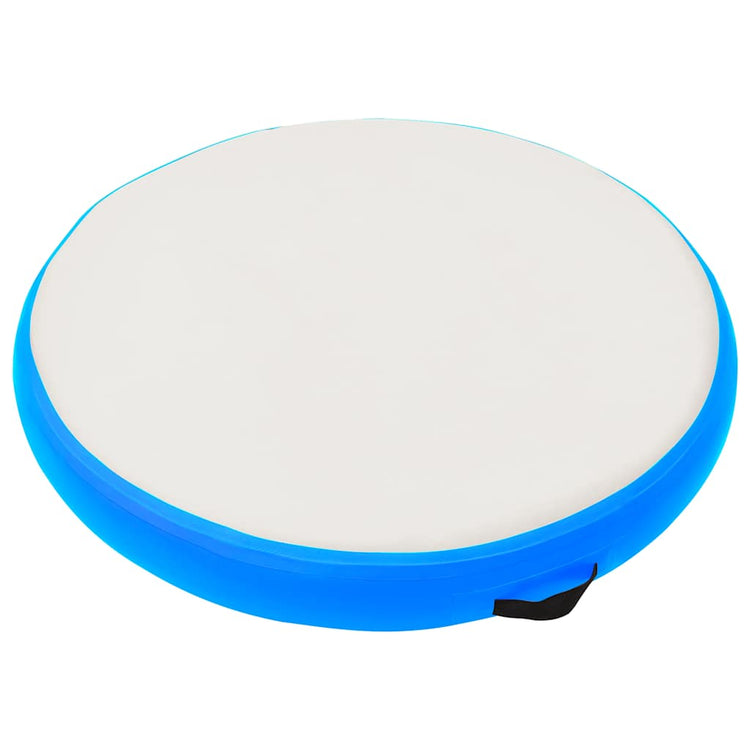 Vidaxl Gymnastics Matte mit Pumpen aufblasbar 100x100x10 cm PVC Blau