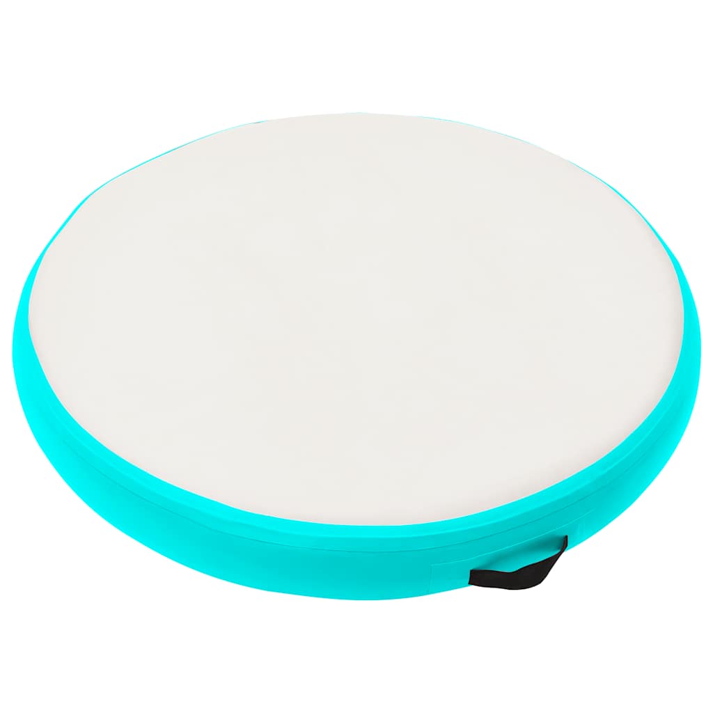 Vidaxl Gymnastics Matte mit Pumpen aufblasbar 100x100x10 cm PVC Grün