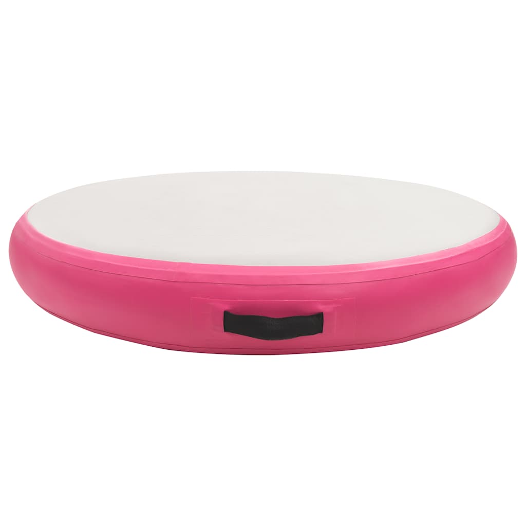 Vidaxl Gymnastics Matte mit Pumpen aufblasbar 100x100x20 cm PVC Pink