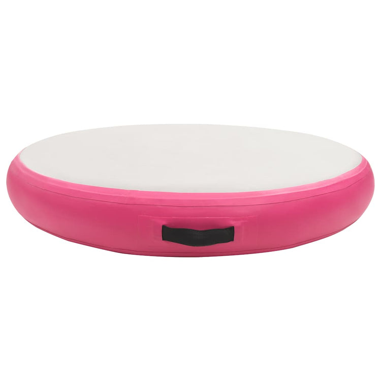 Vidaxl Gymnastics Matte mit Pumpen aufblasbar 100x100x20 cm PVC Pink