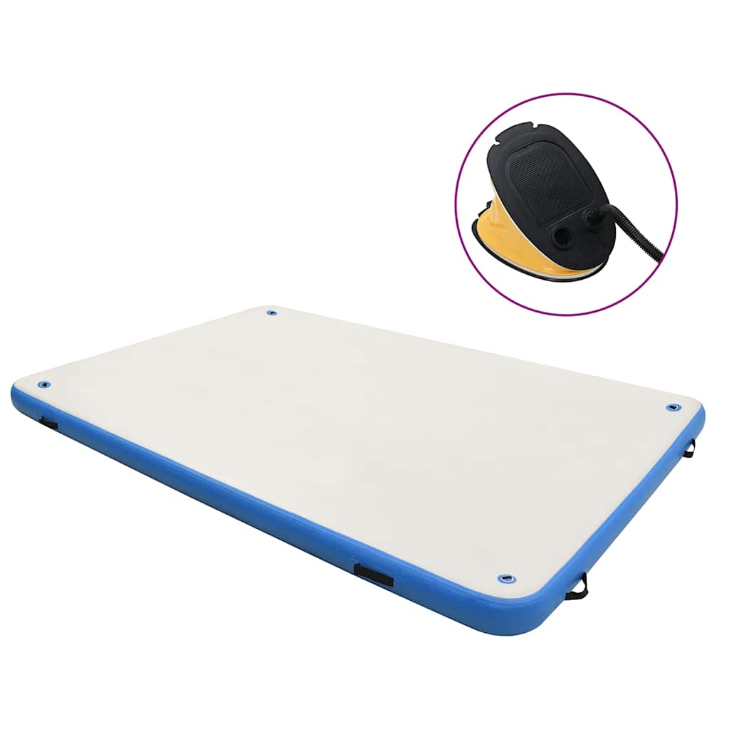 Vidaxl leicht aufblasbar 300x300x15 cm blau und weiß