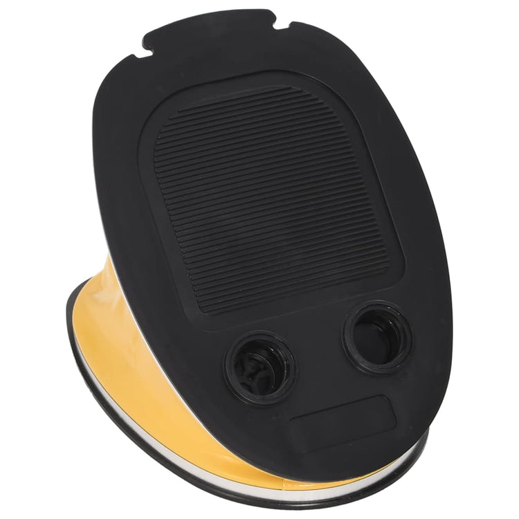 Vidaxl Fußpumpe 26x18 cm pp und pe grau und gelb