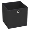 VIDAXL -Speicherboxen 4 PCs 28x28x28 cm Nicht -verwobenes Stoff schwarz