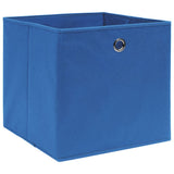 VIDAXL -Speicherboxen 4 PCs 28x28x28 cm Nicht -verwobenes Stoff blau - afbeelding 2