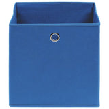 VIDAXL -Speicherboxen 4 PCs 28x28x28 cm Nicht -verwobenes Stoff blau - afbeelding 3