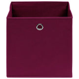 VIDAXL -Speicherboxen 10 ST 28x28x28 cm Nicht -verwobener Stoff dunkelrot - afbeelding 3