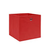VIDAXL -Speicherboxen 4 PCs 28x28x28 cm Nicht -verwobener Stoff rot