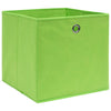 VIDAXL -Speicherboxen 4 PCs 28x28x28 cm Nicht gewohntes Gewebe Grün grün