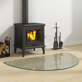 Vidaxl -Glasplatte für Kamin halb 1000 x 600 mm - afbeelding 1