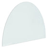 VIDAXL -Glasplatte für Kamin halb um 800 x 600 mm