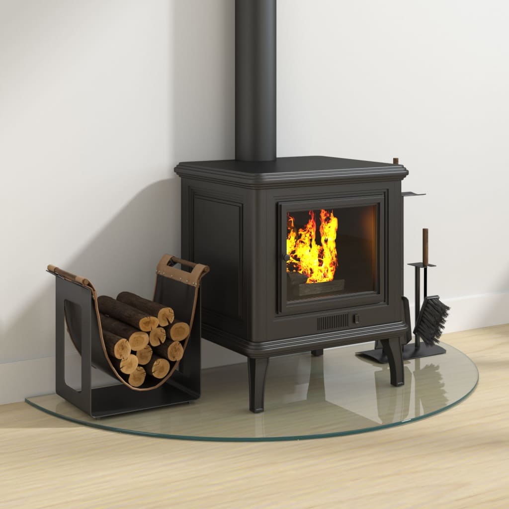 VIDAXL -Glasplatte für Kamin halb 1000 x 500 mm