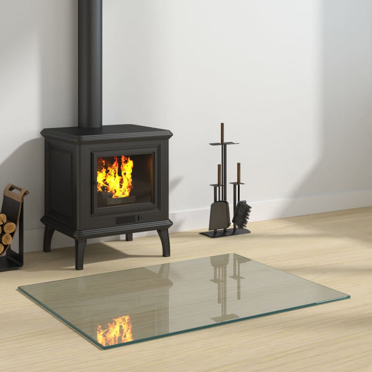 Vidaxl Glassplattenkamin rechteckig 80x60 cm