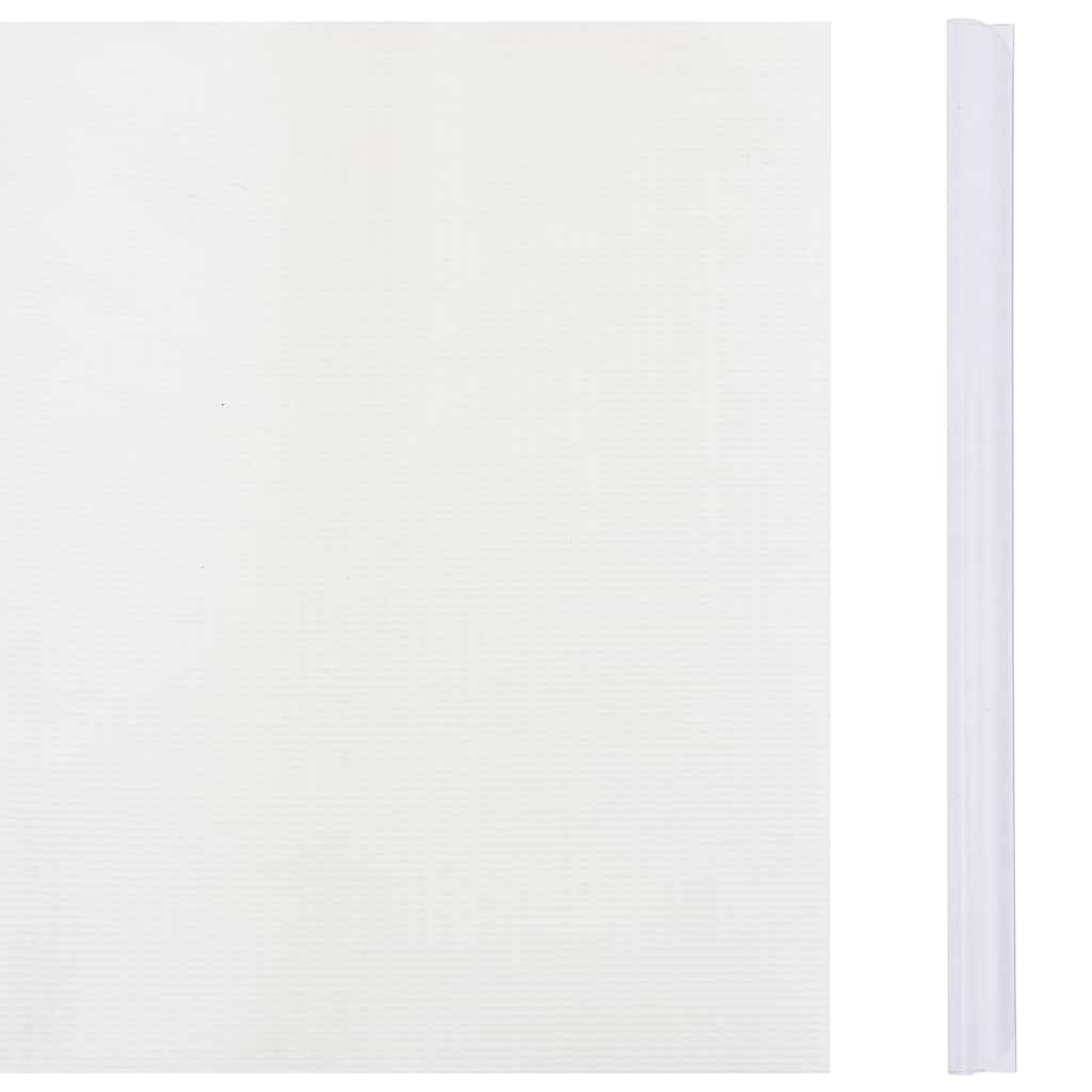 Vidaxl Garden Screen 35x0.19 M PVC Weiß