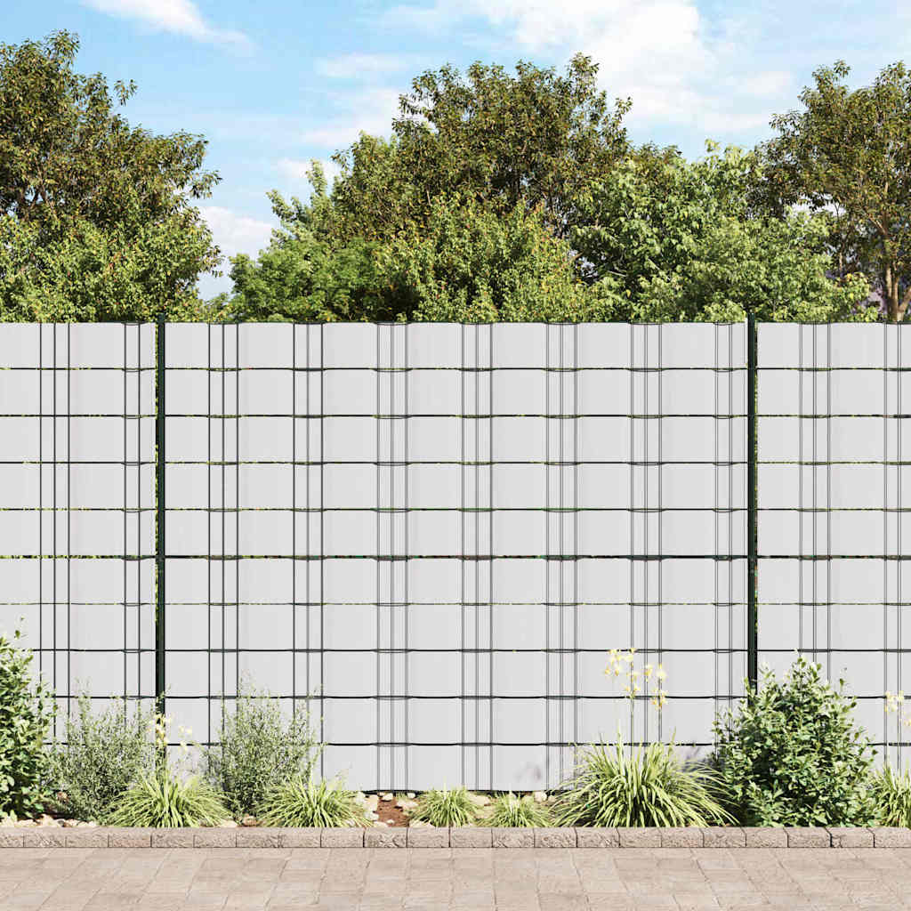 Vidaxl Garden Screen 70x0,19 M PVC Weiß