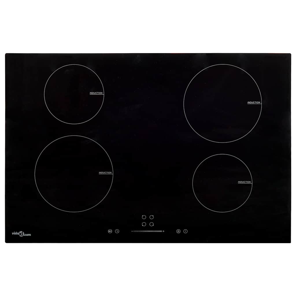VIDAXL -Induktionskochfeld 4 Zonen Berührungssteuerung 7000 W 77 cm Glas