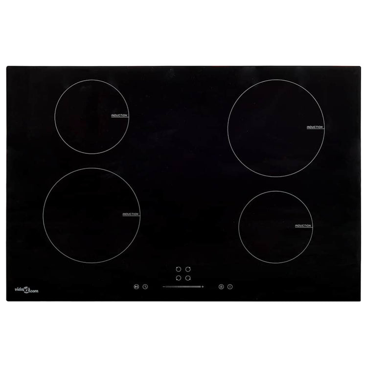 VIDAXL -Induktionskochfeld 4 Zonen Berührungssteuerung 7000 W 77 cm Glas