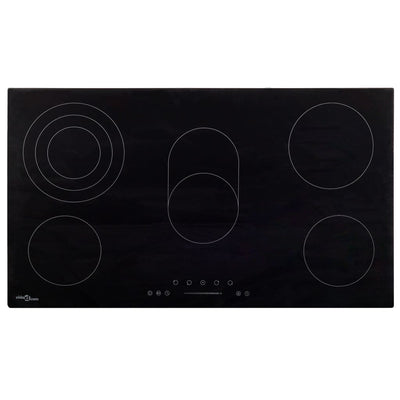 Vidaxl Keramik -Kochfeld 5 Kochzonen Touch Control 8500 W 77 cm