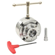 Vidaxl Holzklauenplatte 4 Becken M33 Anschluss 96 mm Stahl Silber Farbe - afbeelding 1