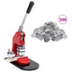 Vidaxl -Taste -Maschine mit 500 PC -Tastenteilen 25 mm