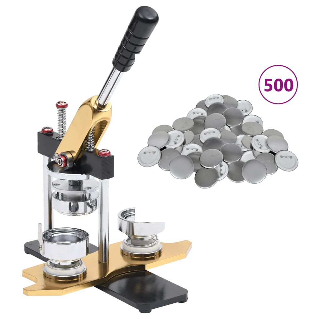 VIDAXL -Taste Maschine mit dem Mittagessen mit 500 -St -Taste 37 mm