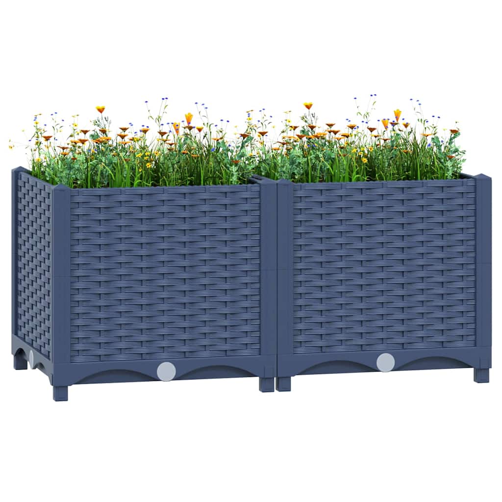 VIDAXL -Pflanzer Insert 80x40x38 cm Polypropylen