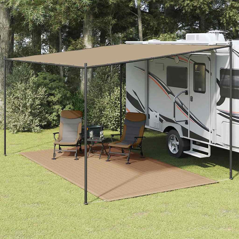 Vidaxl Zelt Teppich 200x400 cm Taupe