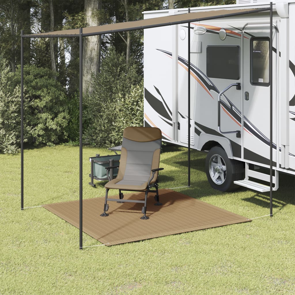 Vidaxl Zelt Teppich 250x250 cm Taupe