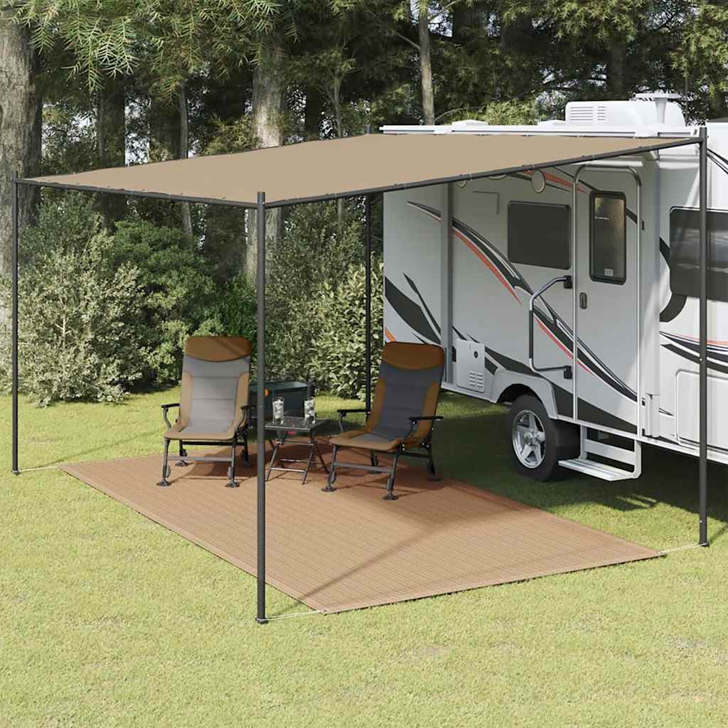 Vidaxl Zelt Teppich 250x450 cm Taupe