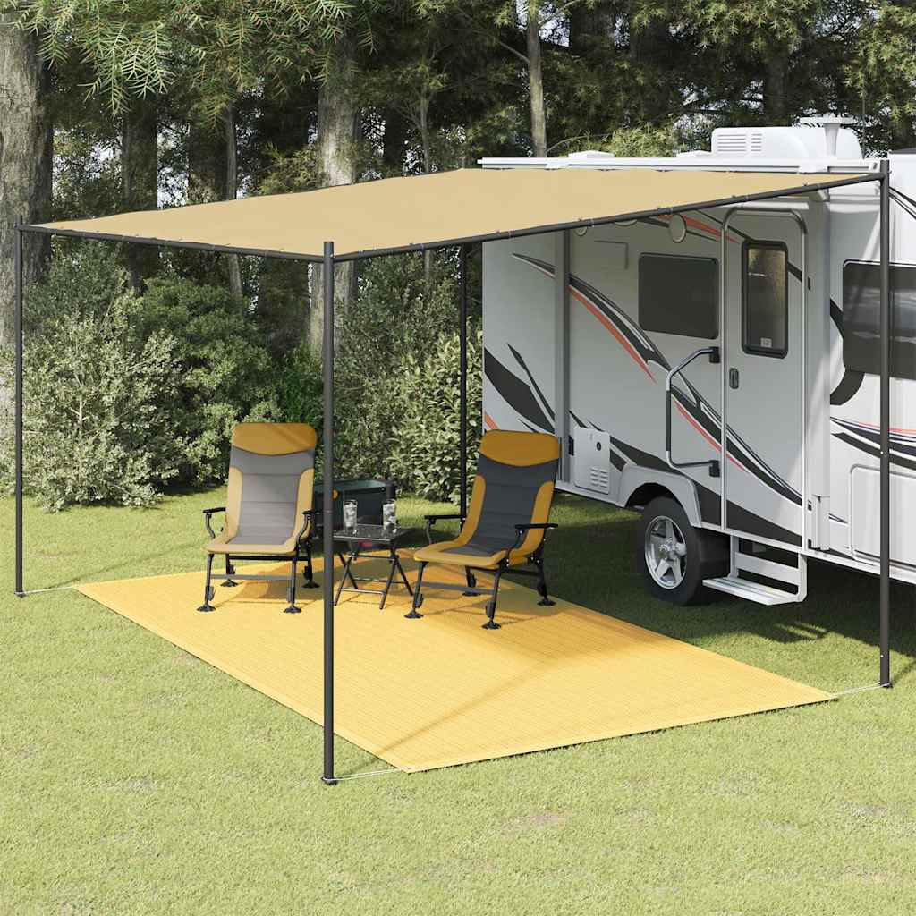 Vidaxl Zelt Teppich 250x450 cm Beige