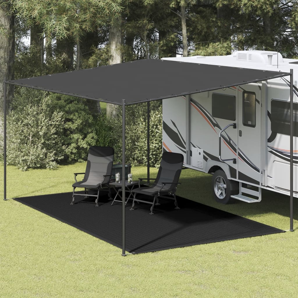 Vidaxl Zelt Teppich 300x600 cm Schwarz