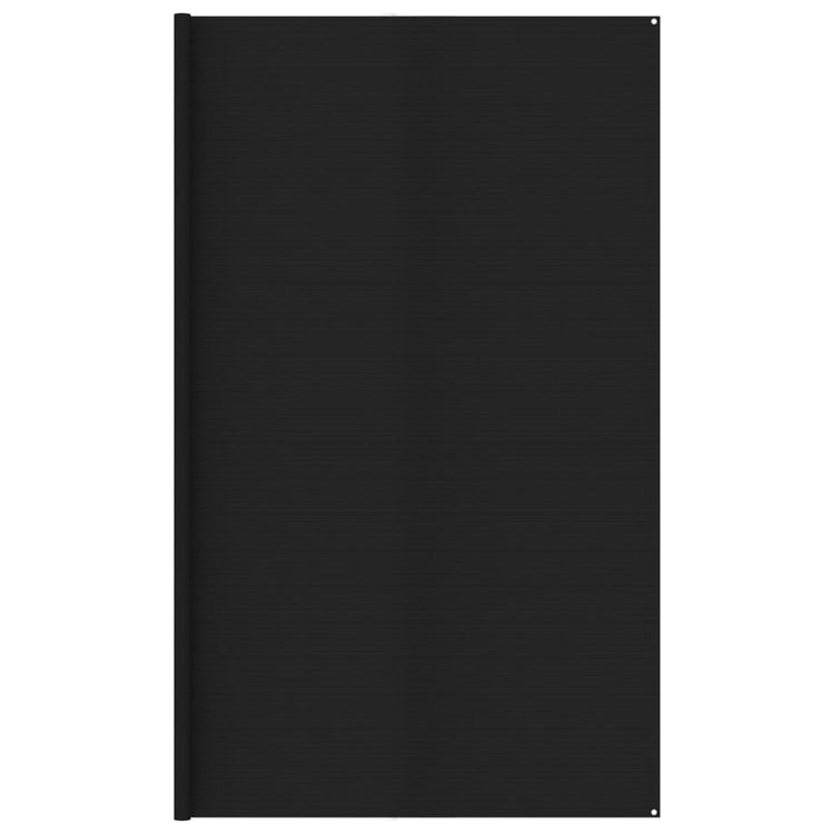 Vidaxl Zelt Teppich 400x800 cm HDPE Schwarz