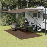 Vidaxl Zelt Teppich 200x400 cm braun - afbeelding 1