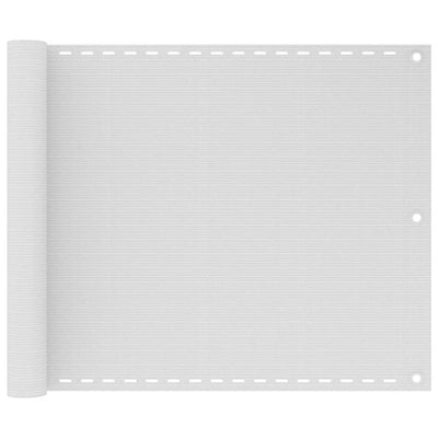 Vidaxl Balkon Bildschirm 75x300 cm HDPE Weiß