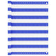 Vidaxl Balkon Bildschirm 90x400 cm HDPE Blau und Weiß