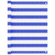 Vidaxl Balkon Bildschirm 90x500 cm HDPE Blau und Weiß