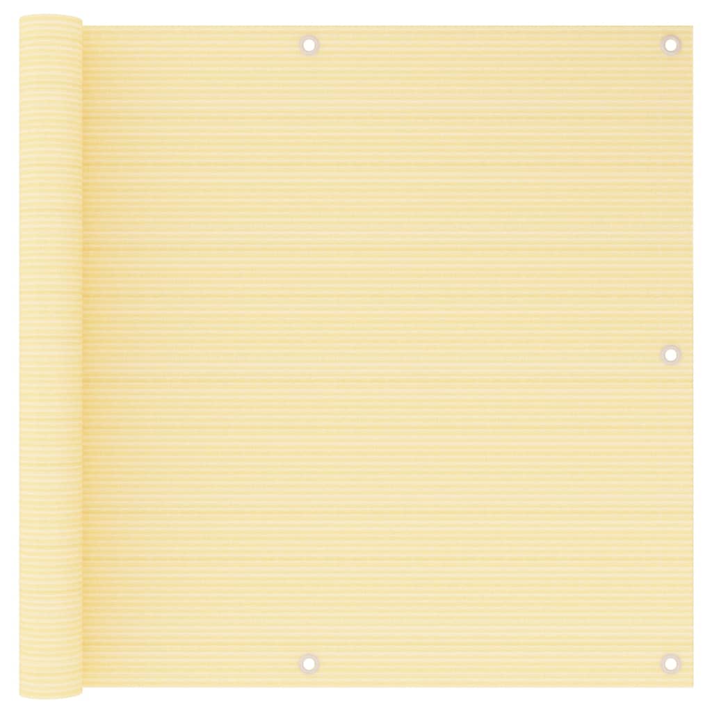 Vidaxl Balkon Bildschirm 90x600 cm HDPE Beige