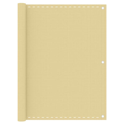 Vidaxl Balkon Bildschirm 120x400 cm HDPE Beige