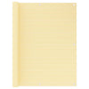 Vidaxl Balkon Bildschirm 120x500 cm HDPE Beige