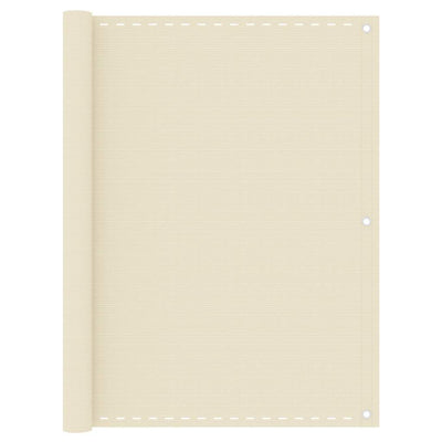 VIDAXL -Balkon -Bildschirm 120x400 cm HDPE -Creme -Colored