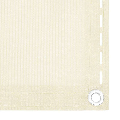 VIDAXL -Balkon -Bildschirm 120x400 cm HDPE -Creme -Colored