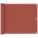 Vidaxl Balcony Screen 75x300 cm HDPE Terracotta -Colored
