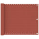 Vidaxl Balcony Screen 75x600 cm HDPE Terracotta -Colored