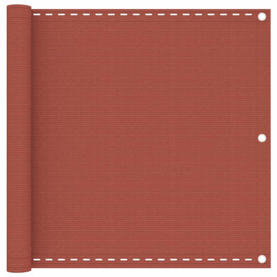 Vidaxl Balcony Screen 90x300 cm HDPE Terracotta -Colored