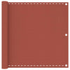Vidaxl Balcony Screen 90x600 cm HDPE Terracotta -Colored