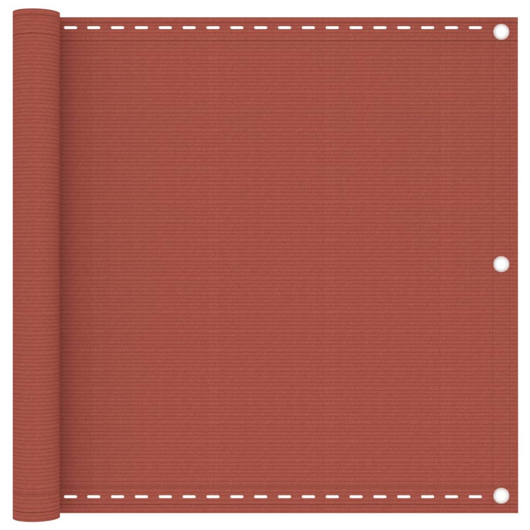 Vidaxl Balcony Screen 90x600 cm HDPE Terracotta -Colored