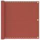 Vidaxl Balcony Screen 90x600 cm HDPE Terracotta -Colored