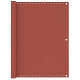 Vidaxl Balcony Screen 120x400 cm HDPE Terracotta -Colored - afbeelding 1