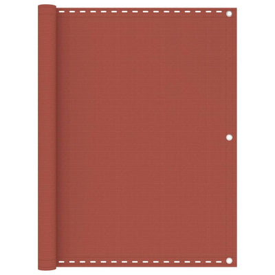 Vidaxl Balcony Screen 120x400 cm HDPE Terracotta -Colored