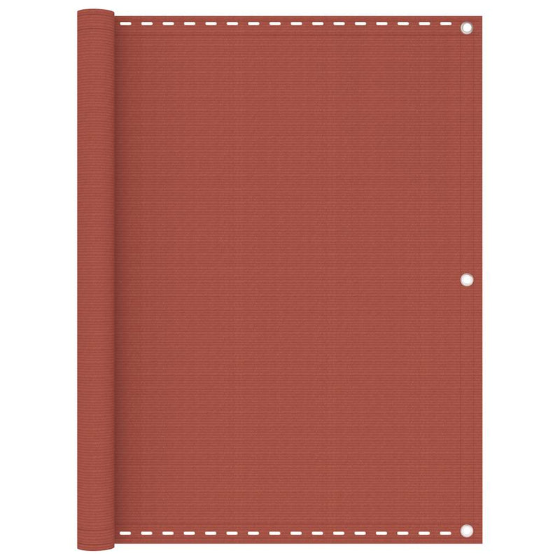 Vidaxl Balcony Screen 120x400 cm HDPE Terracotta -Colored